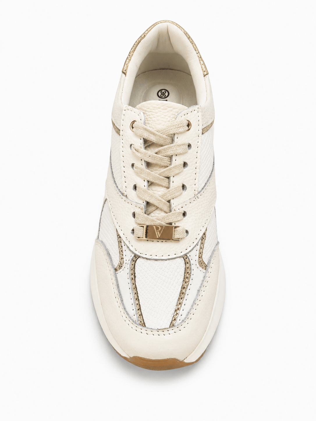 Tenis Boreal Marfil en Cuero Munich - PAULA VELEZ